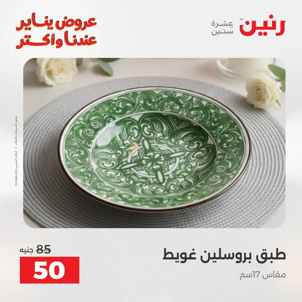 Raneen Egypt Offers Monday 12 January The biggest discounts on individual porcelain plates and bowls - Page 14