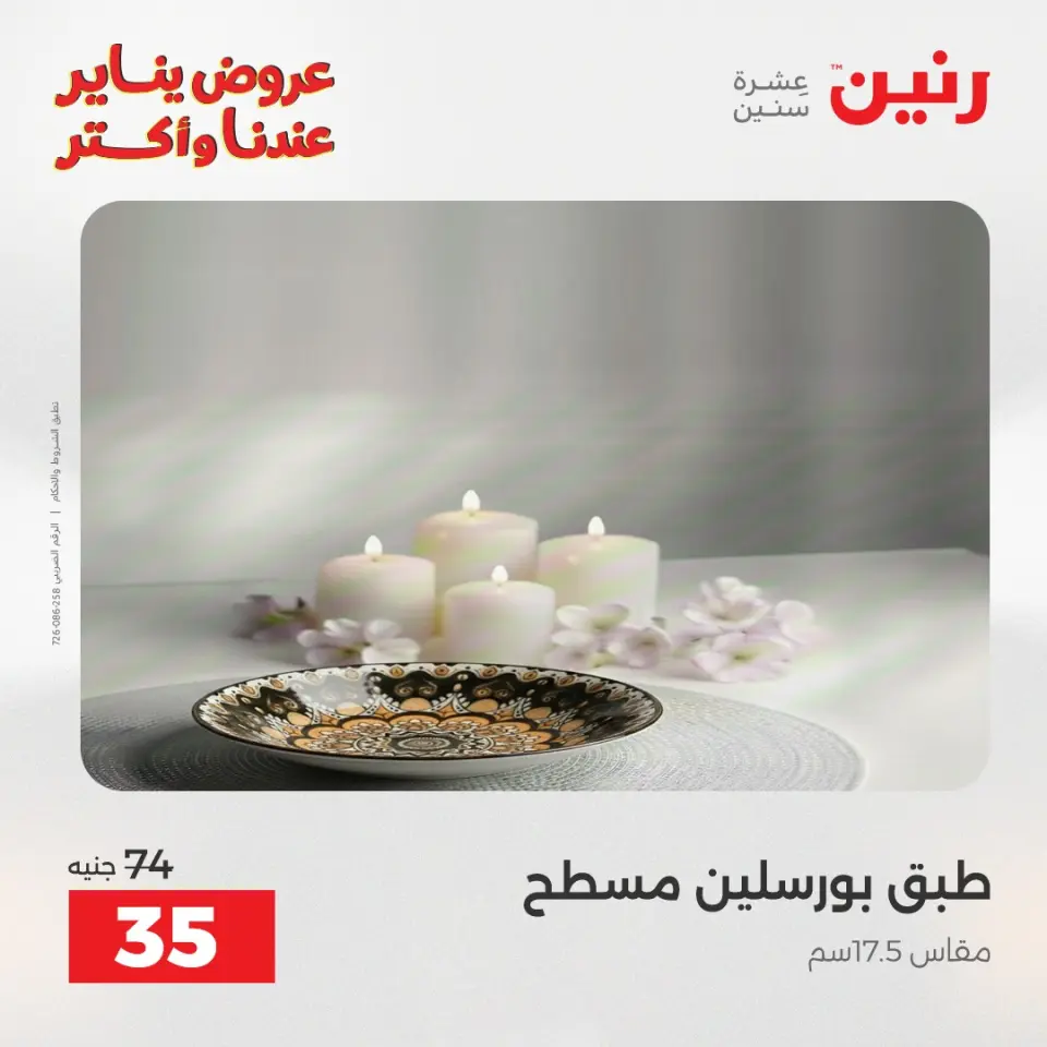Raneen Egypt Offers Monday 12 January The biggest discounts on individual porcelain plates and bowls - Page 24