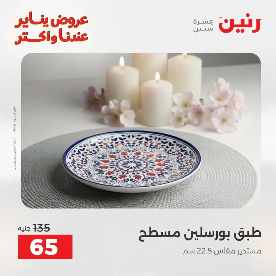 Raneen Egypt Offers Monday 12 January The biggest discounts on individual porcelain plates and bowls - Page 20