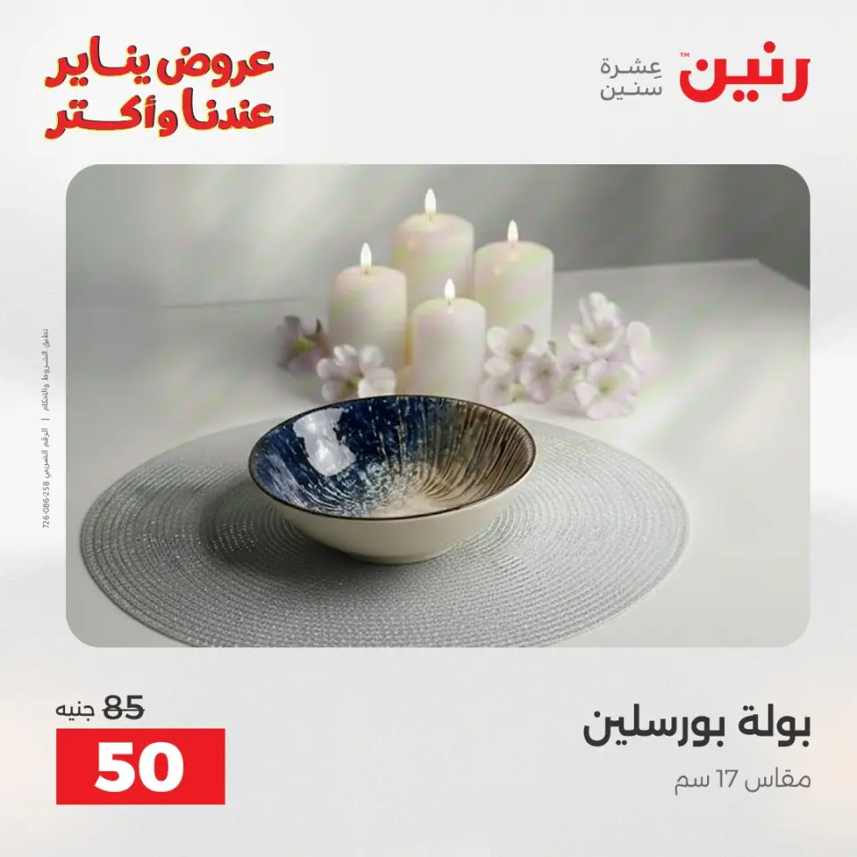 Raneen Egypt Offers Monday 12 January The biggest discounts on individual porcelain plates and bowls - Page 26