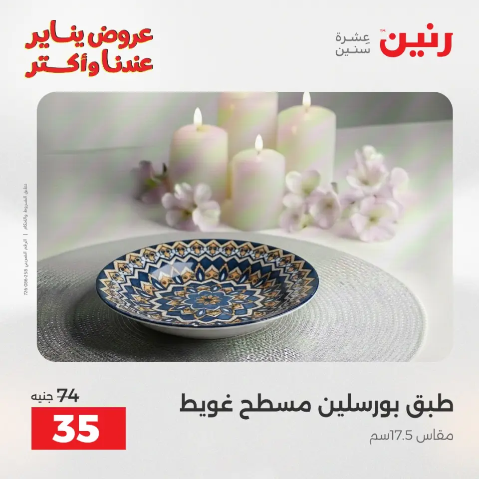 Raneen Egypt Offers Monday 12 January The biggest discounts on individual porcelain plates and bowls - Page 17