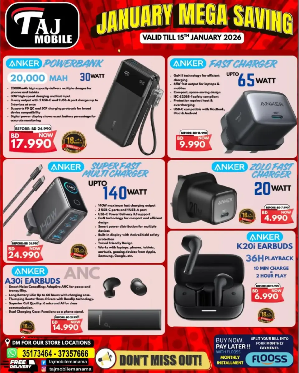 Ofertas de Taj Móviles Bahréin de 9 a 15 enero 2026 Ahorros de Enero - Página 56