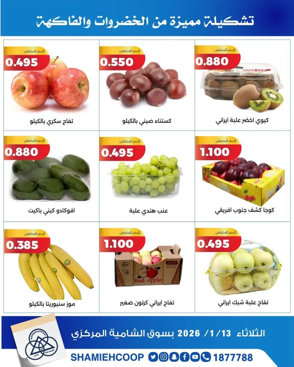 Shamieh coop Kuwait Offers Tuesday 13 January Vegetable and fruit offers - Page 2