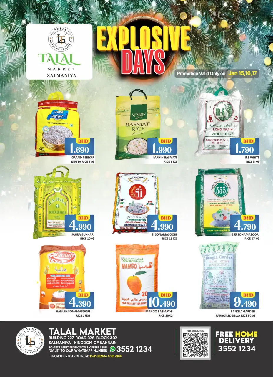 Talal Market Bahrain Offers from 15 to 17 January 2026 Exclusive bargains