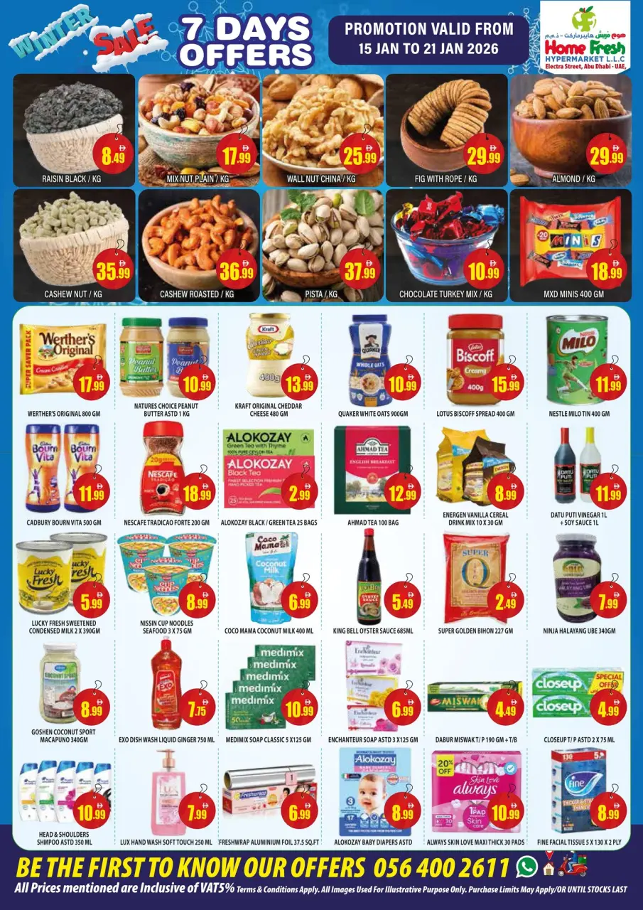 Ofertas de supermercado Home Fresh Emiratos Árabes Unidos de 15 a 21 enero 2026 Ofertas de invierno - Página 5