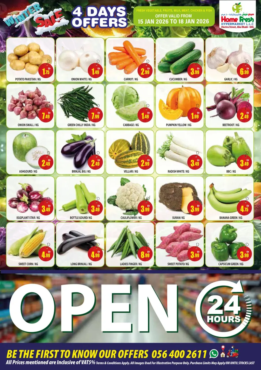 Ofertas de supermercado Home Fresh Emiratos Árabes Unidos de 15 a 21 enero 2026 Ofertas de invierno - Página 2