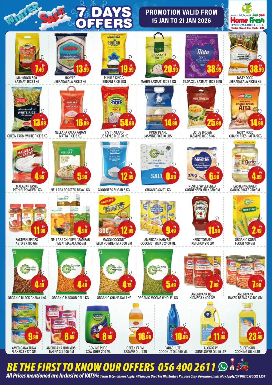 Ofertas de supermercado Home Fresh Emiratos Árabes Unidos de 15 a 21 enero 2026 Ofertas de invierno - Página 6
