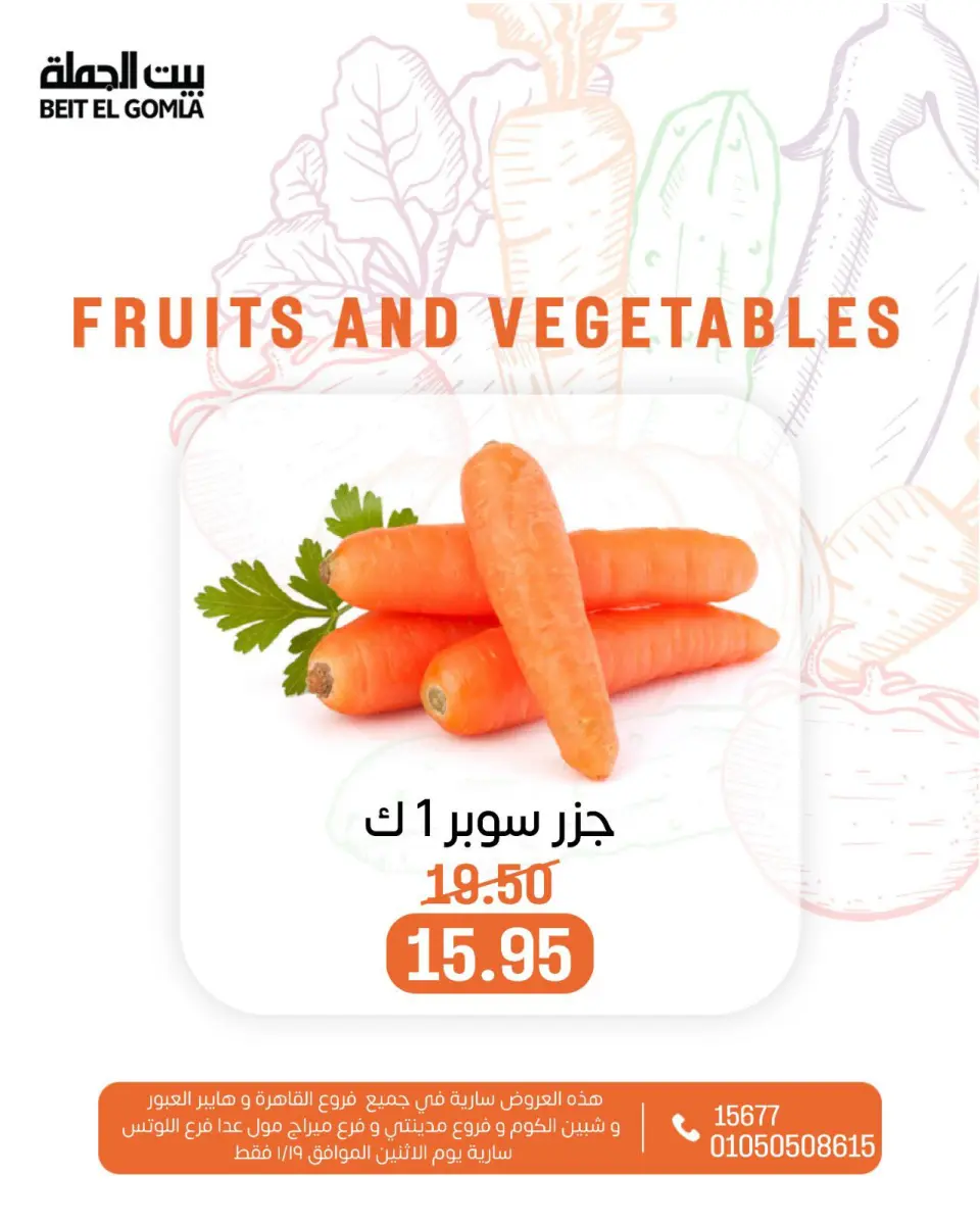 Gomla House Egypt Offers Monday 19 January Vegetable and fruit offers - Page 20
