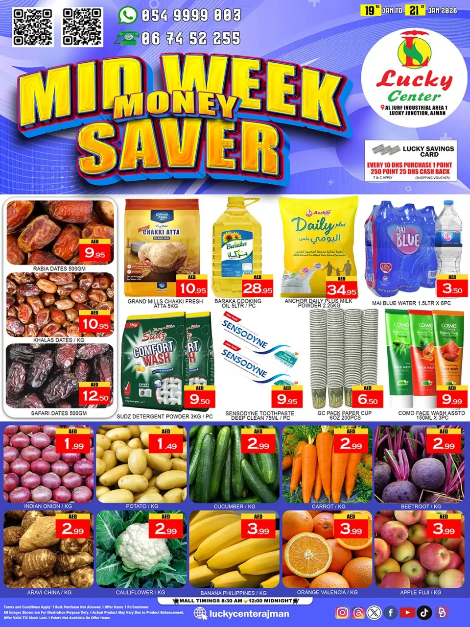 Lucky Center UAE Offers from 19 to 21 January 2026 MIDWEEK SAVER