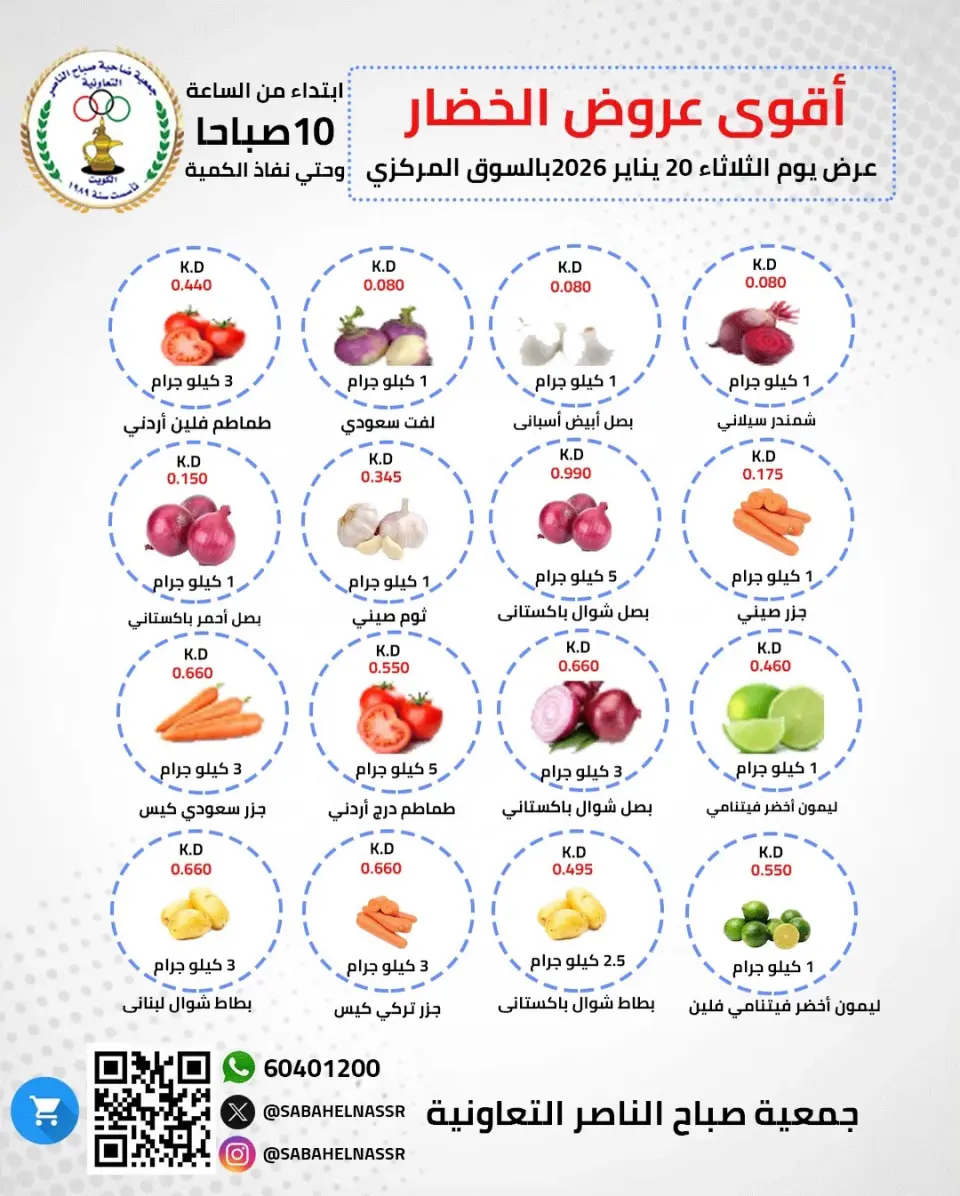 عروض جمعية صباح الناصر الكويت الثلاثاء 20 يناير 2026 عروض الخضار والفواكه - صفحة 4