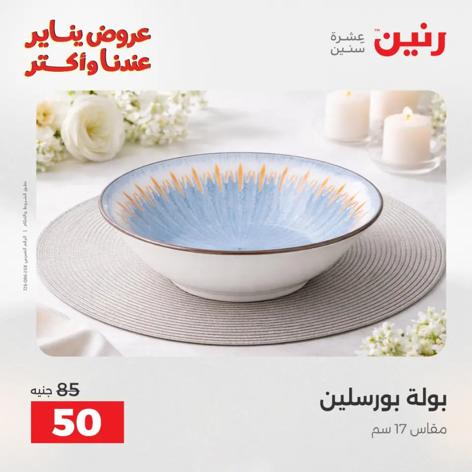 Raneen Egypt Offers Saturday 24 January The biggest discounts on individual porcelain plates and bowls - Page 22