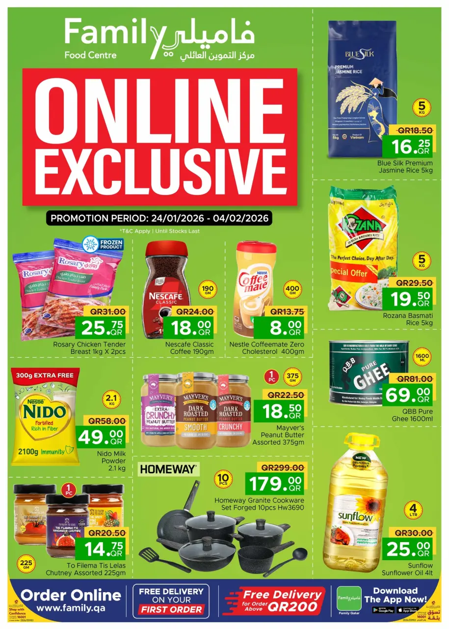 Family Food Centre Qatar Offers from 24 January to 4 February 2026 Exclusive deals (online)