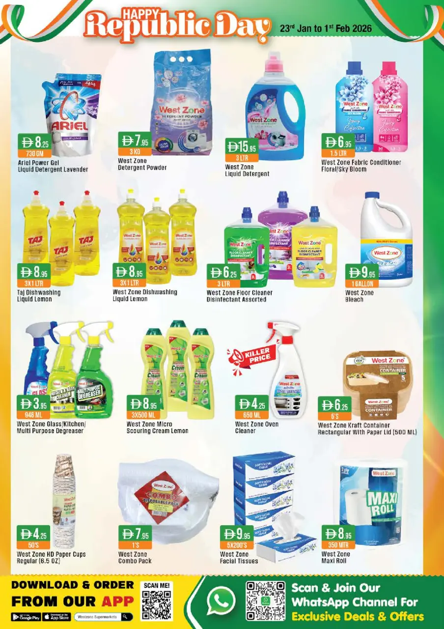 Ofertas de supermercado West Zone Emiratos Árabes Unidos de 23 enero a 1 febrero 2026 Ofertas del Feliz Día de la República - supermercado West Zone - Emiratos Árabes Unidos - 23 enero 2026 – 1 febrero 2026 - Página 12