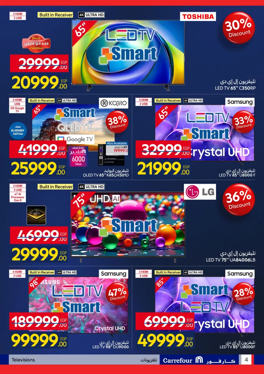 Carrefour Egypt Offers from 26 January to 3 February 2026 Carrefour Anniversary Offers for Electrical Appliances - Page 4