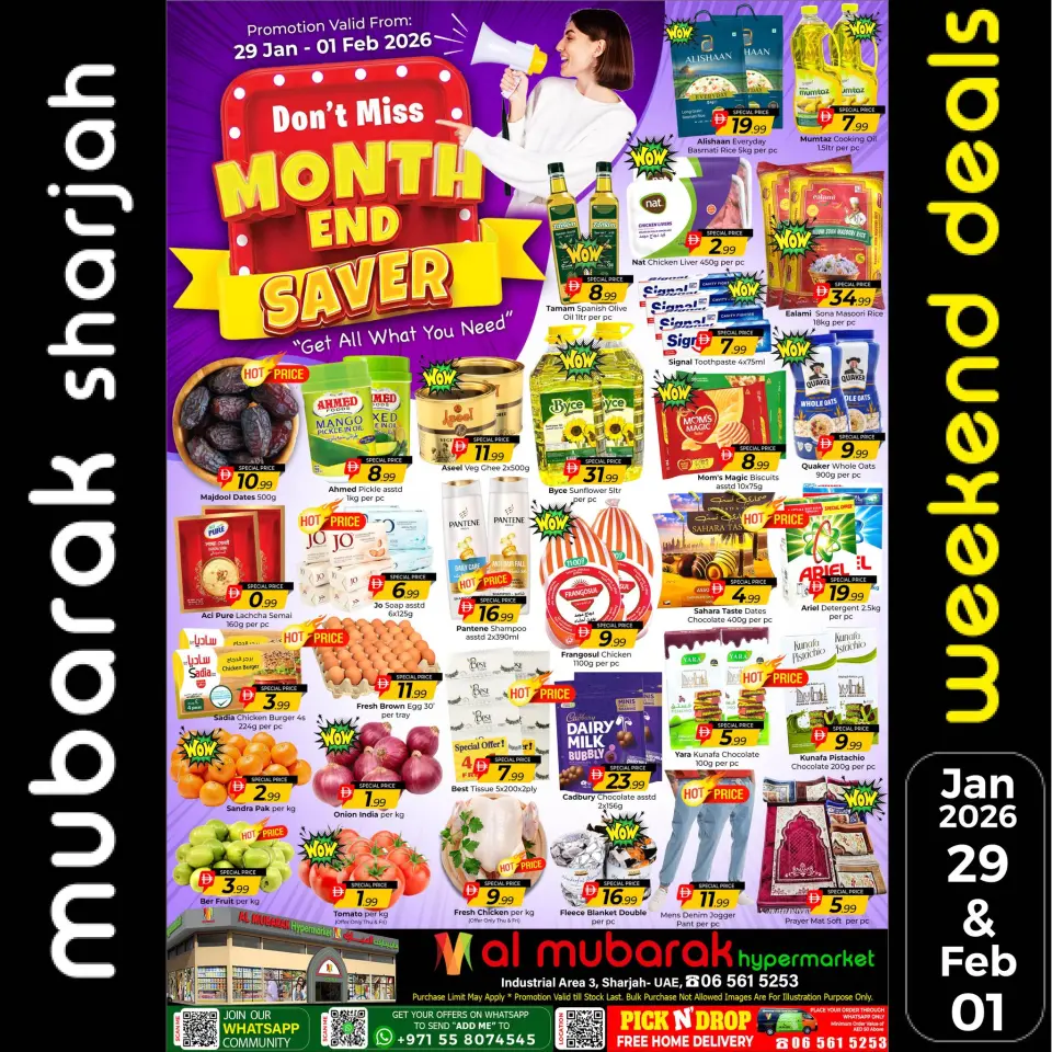 Offres Al Mubarak Émirats arabes unis de 29 janvier à 1 février 2026 Offres de fin de mois