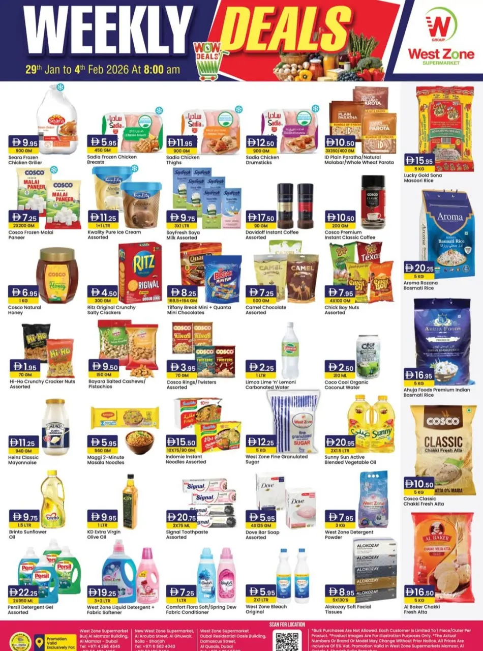 West Zone supermarket UAE Offers from 29 January to 4 February 2026 Weekly deals