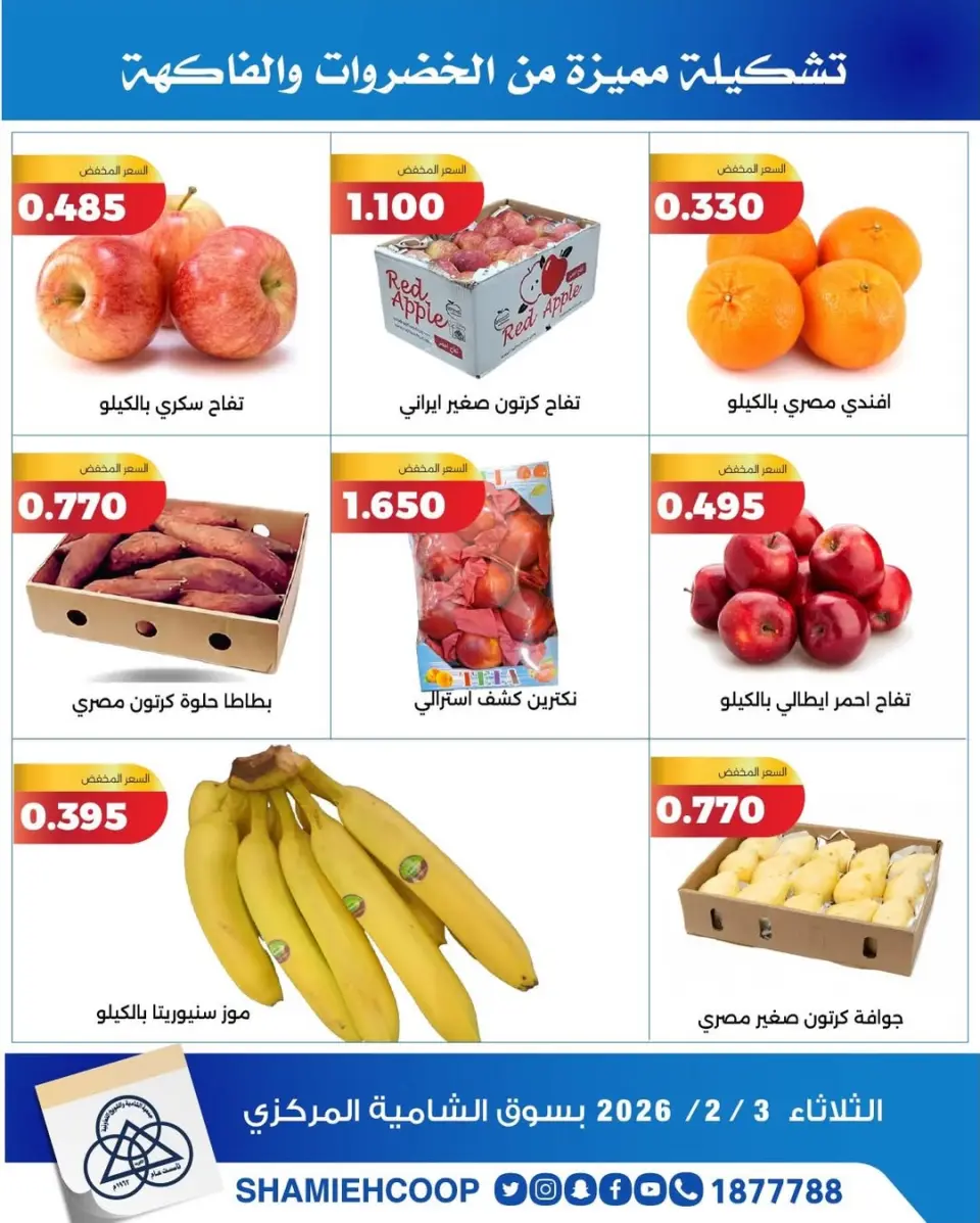 Shamieh coop Kuwait Offers Tuesday 3 February Vegetable and fruit offers - Page 4