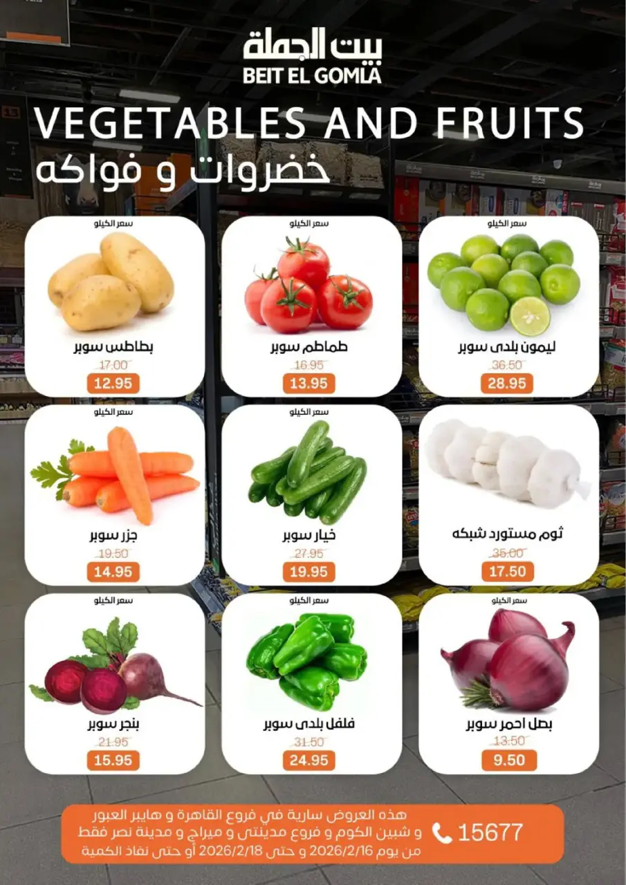 Gomla House Egypt Offers from 16 to 18 February 2026 Fresh Deals - Page 9