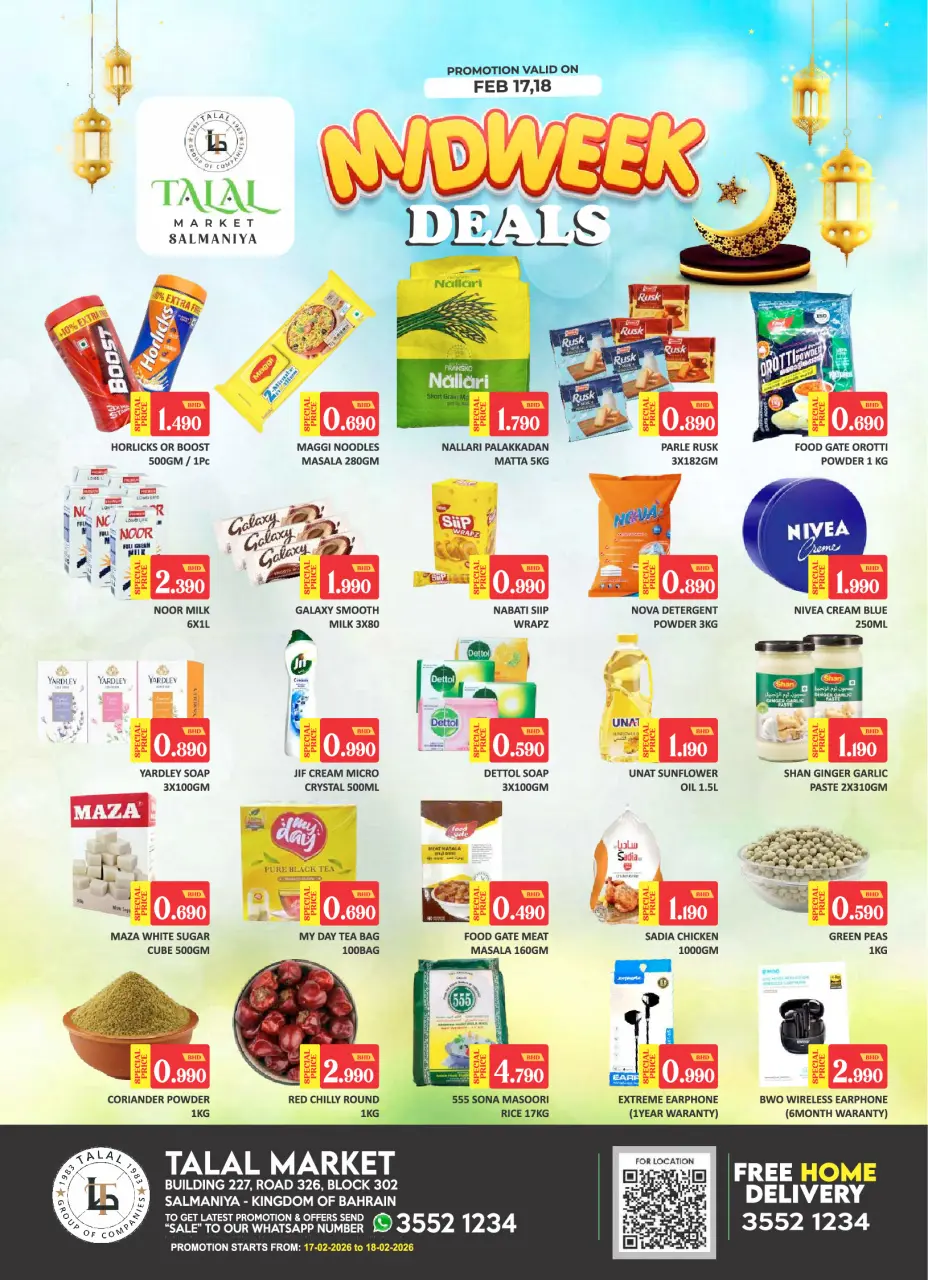 Ofertas de Mercado Talal Bahréin de 17 a 18 febrero 2026 Ofertas de mitad de semana - Mercado Talal - Bahréin - 17 febrero 2026 – 18 febrero 2026 - Página 1