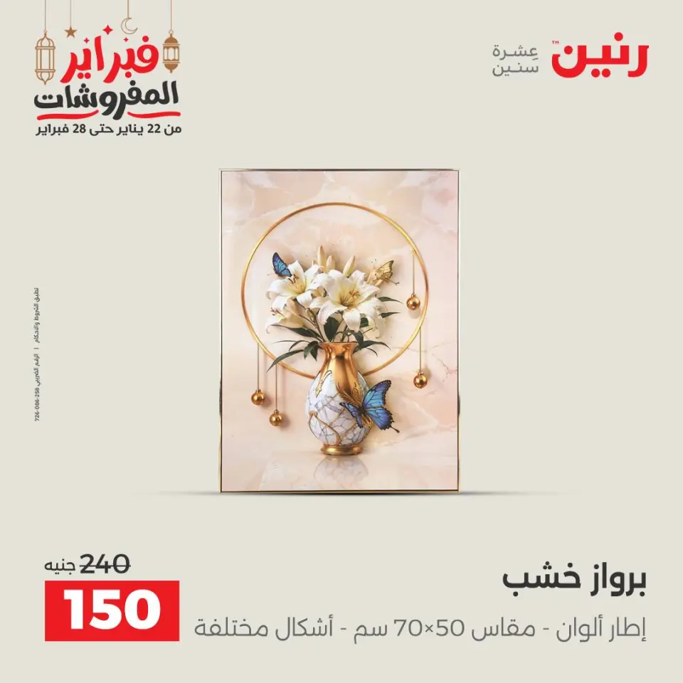Raneen Egypt Offers from 24 to 25 February 2026 Decorative pieces offers - Page 9