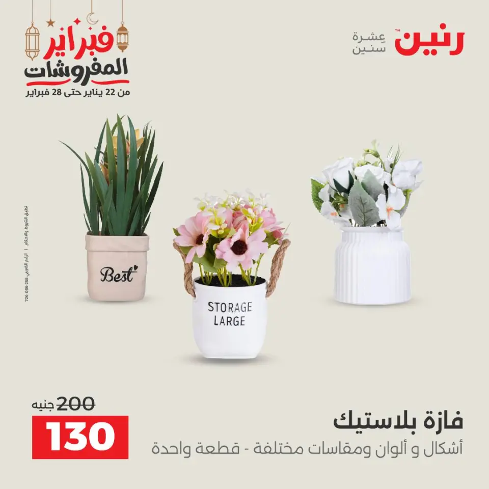 Raneen Egypt Offers from 24 to 25 February 2026 Decorative pieces offers - Page 44