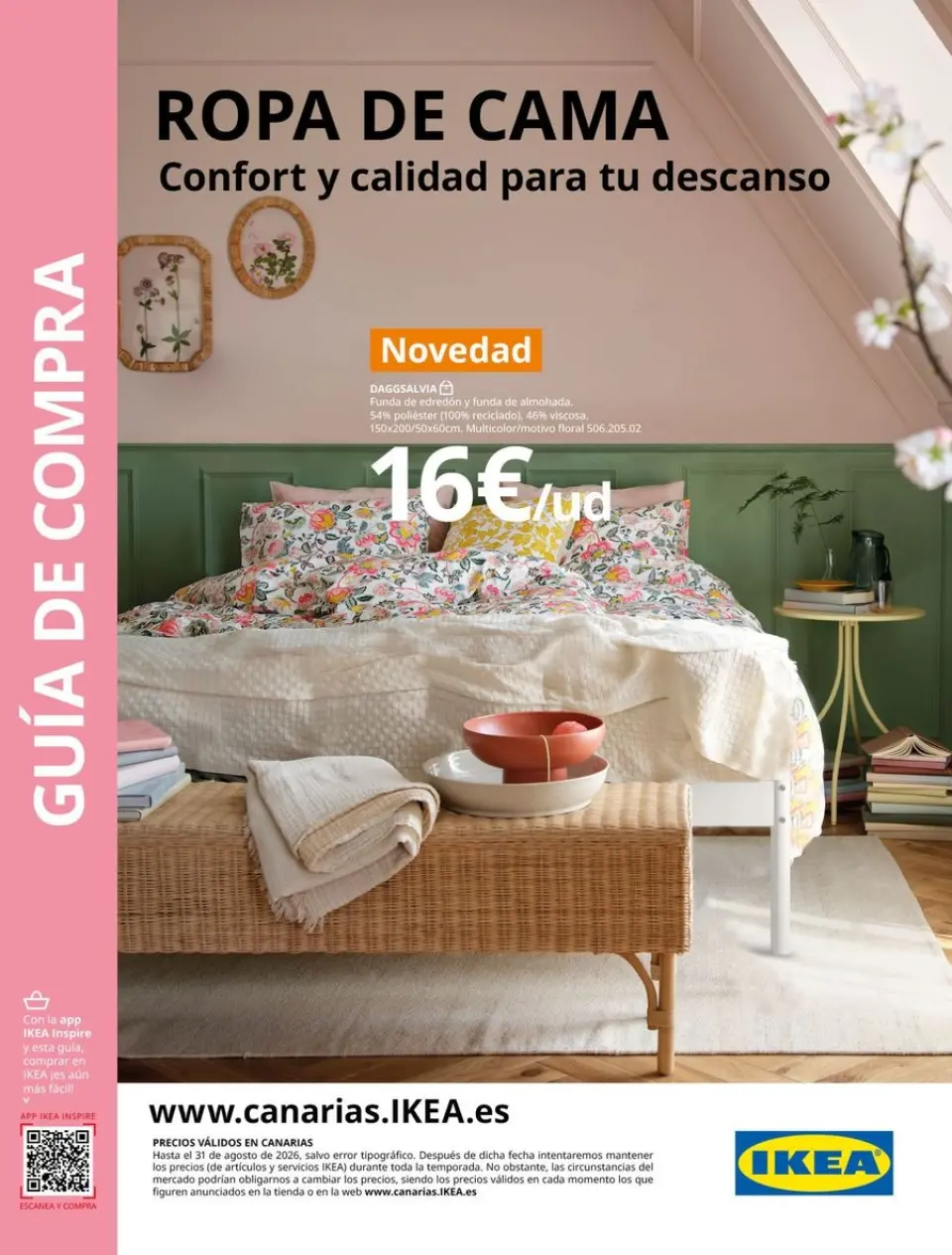 Ofertas de IKEA España de 19 febrero a 31 agosto 2026 Ofertas de Ropa de Cama
