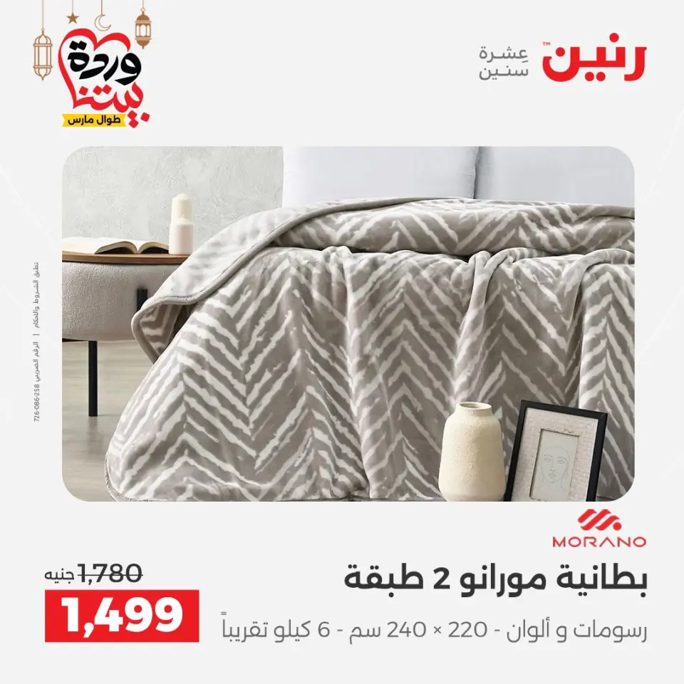 Raneen Egypt Offers from 7 to 13 March 2026 Great deals and discounts on furniture and curtains - Page 9