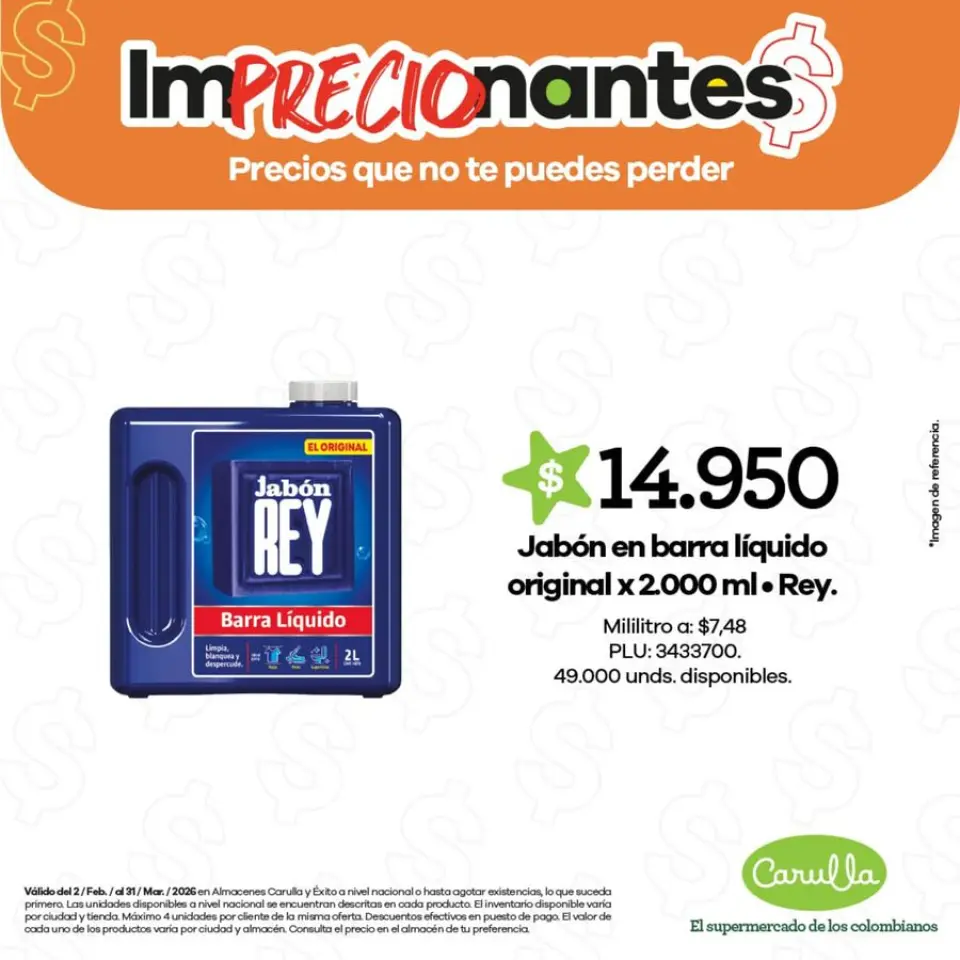 Ofertas de Carulla Colombia de 3 febrero a 31 marzo 2026 Los imPRECIOnantes que te encantan ya están aquí - Página 3