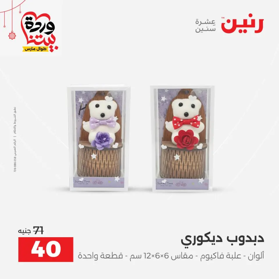 عروض رنين مصر من ٢٢ حتى ٢٥ مارس ٢٠٢٦ عروض الهدايا والديكورات - صفحة 54