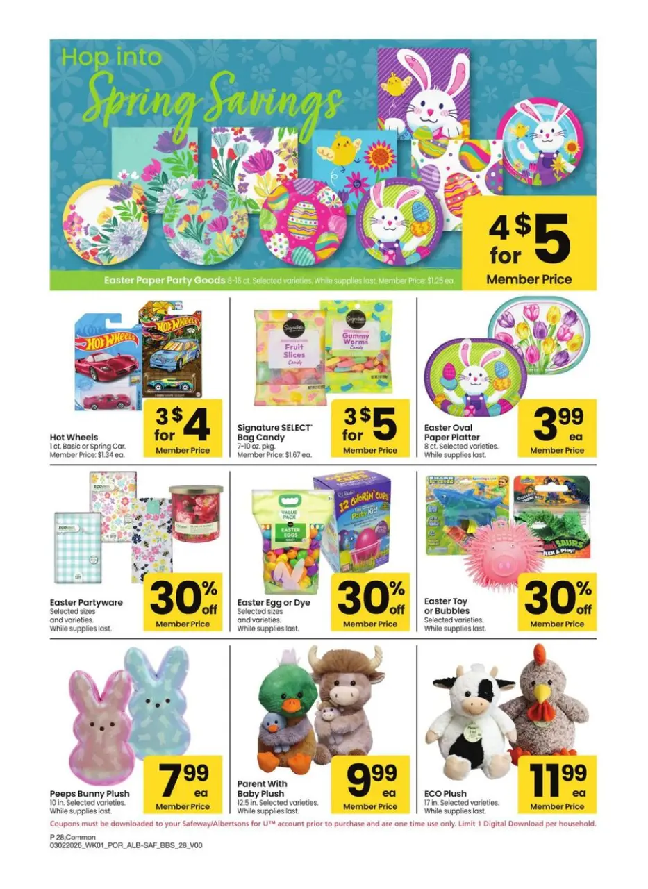 Offres Albertsons États-Unis de 2 à 29 mars 2026 Offres exclusives - Albertsons - États-Unis - 2 mars 2026 – 29 mars 2026 - Page 28