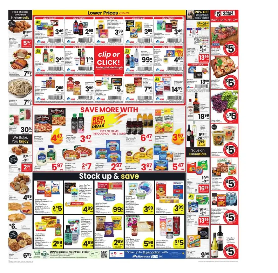 Offres Supermarché Vons Californie du Nord, Sud-ouest de 18 à 24 mars 2026 Offres hebdomadaires - Supermarché Vons - États-Unis - 18 mars 2026 – 24 mars 2026 - Page 2