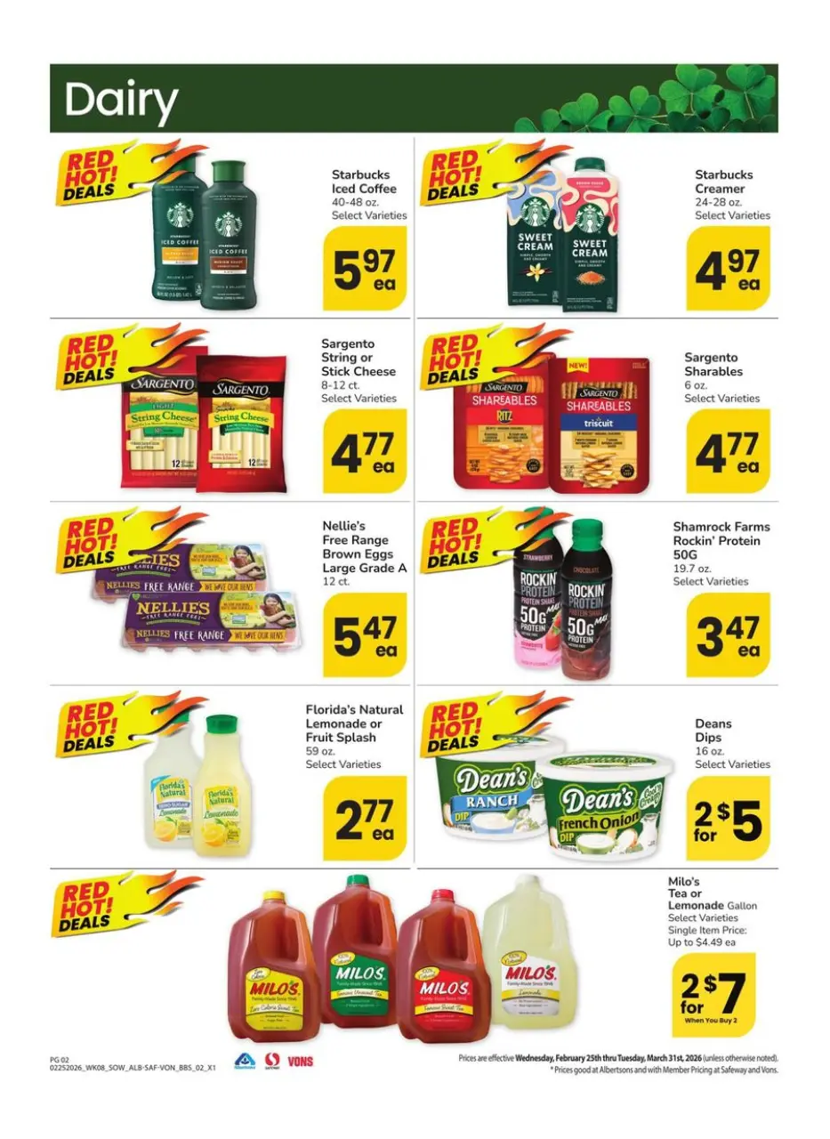 Offres Supermarché Vons Sud-ouest de 25 février à 31 mars 2026 Grand livre d'économies - Supermarché Vons - États-Unis - 25 fevrier 2026 – 31 mars 2026 - Page 2