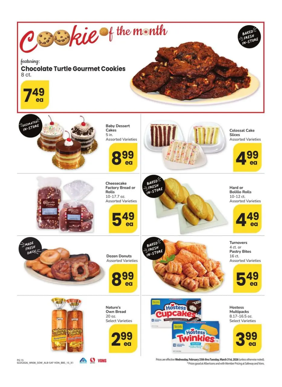 Offres Supermarché Vons Sud-ouest de 25 février à 31 mars 2026 Grand livre d'économies - Supermarché Vons - États-Unis - 25 fevrier 2026 – 31 mars 2026 - Page 15