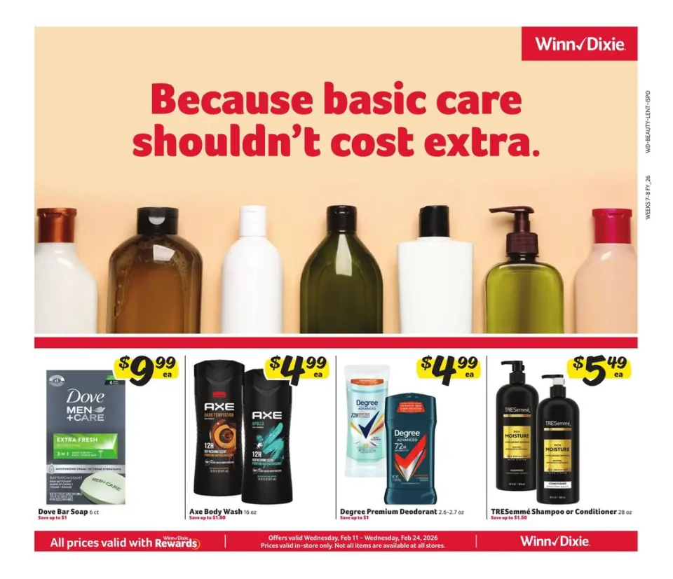 Offres Winn-Dixie États-Unis de 11 à 24 mars 2026 Offre hebdomadaire