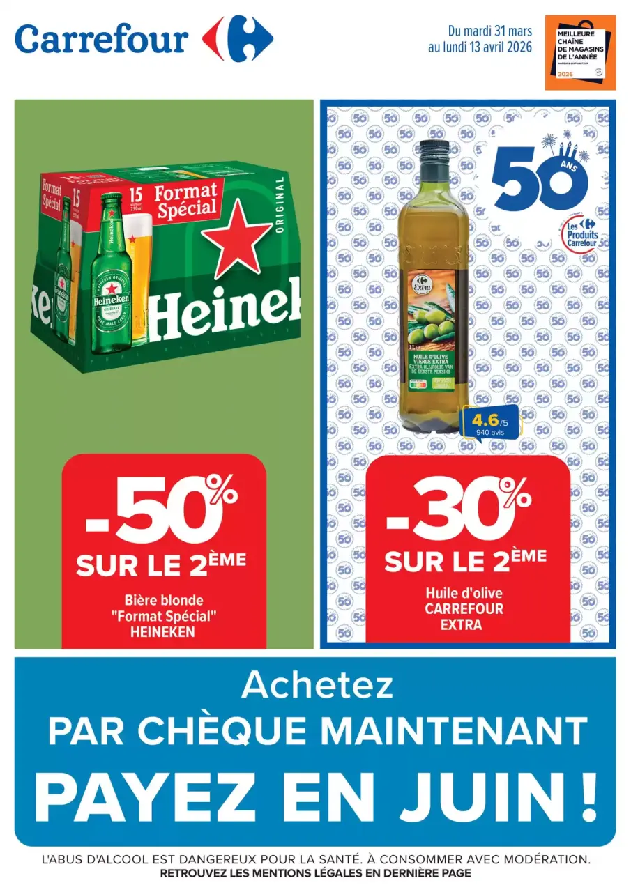 Ofertas de Carrefour Francia de 31 marzo a 13 abril 2026 FIESTA CREPES