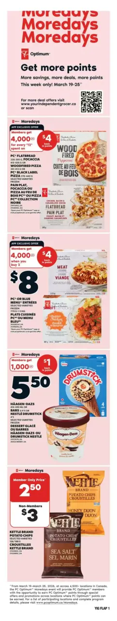 Offres Independent Grocer Canada de 19 à 25 mars 2026 Nouvelles offres à découvrir