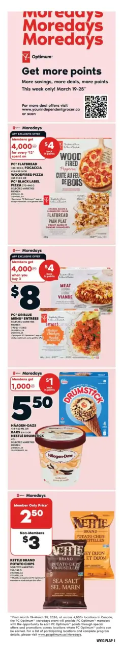 Offres Independent Grocer Canada de 19 à 25 mars 2026 Prospectus hebdomadaire de l'épicerie indépendante