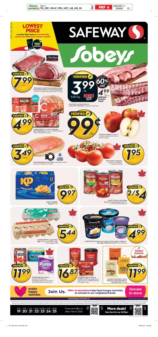 Safeway Supermarket Canada offers from 19 to 25 March 2026 weekly flyer