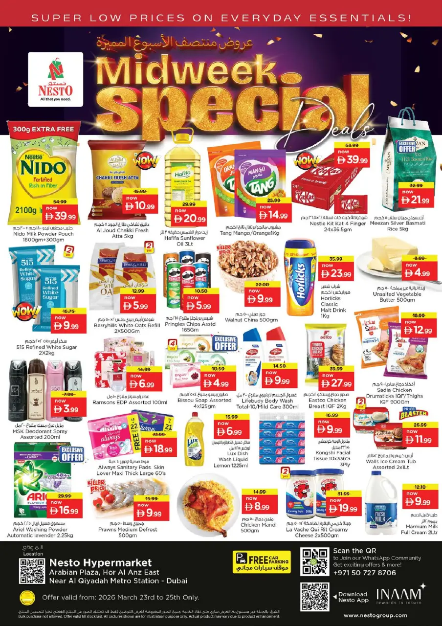 Nesto offers in Hwr Alanz from 23 to 25 March 2026 Midweek Deals