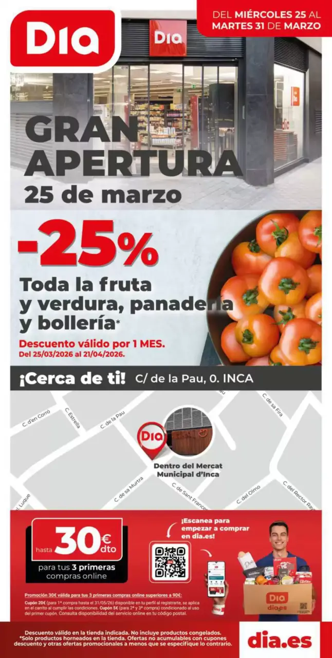 Ofertas de Dia España de 25 a 31 marzo 2026 Gran apertura