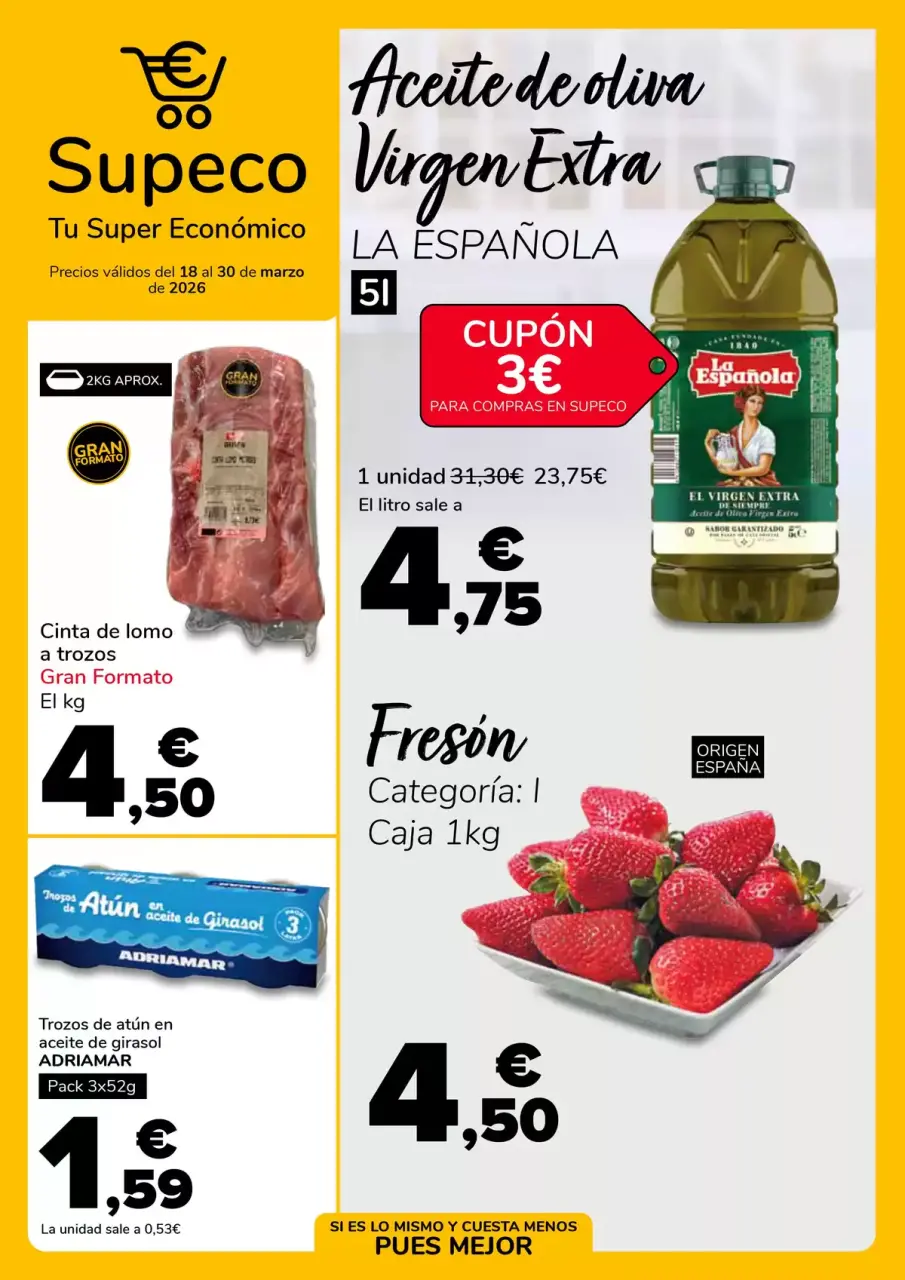 Ofertas de Supeco España de 23 a 30 marzo 2026 Ofertas super económico