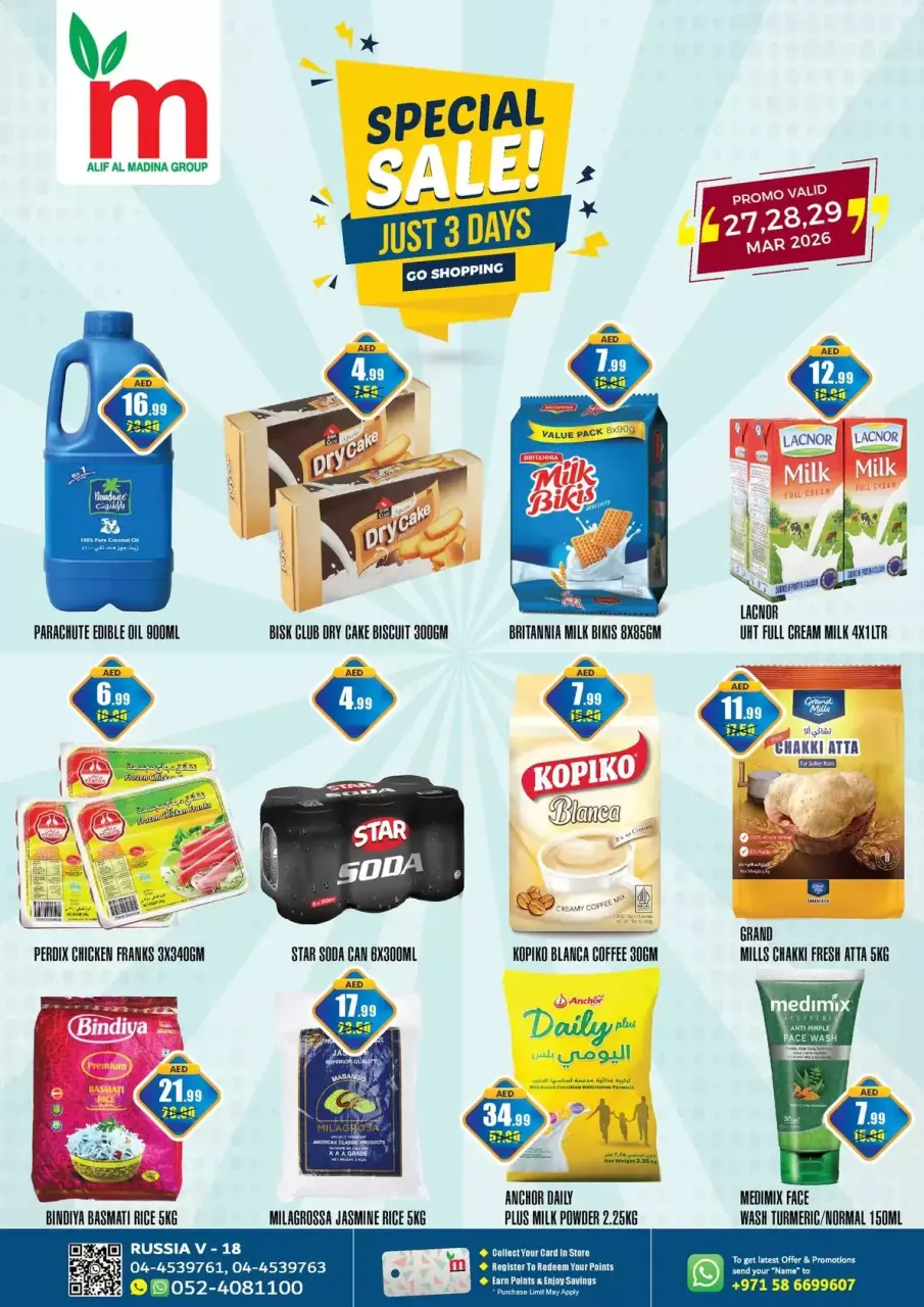 Ofertas de ALIF Al Madina Barrio ruso de 27 a 29 marzo 2026 Promoción especial