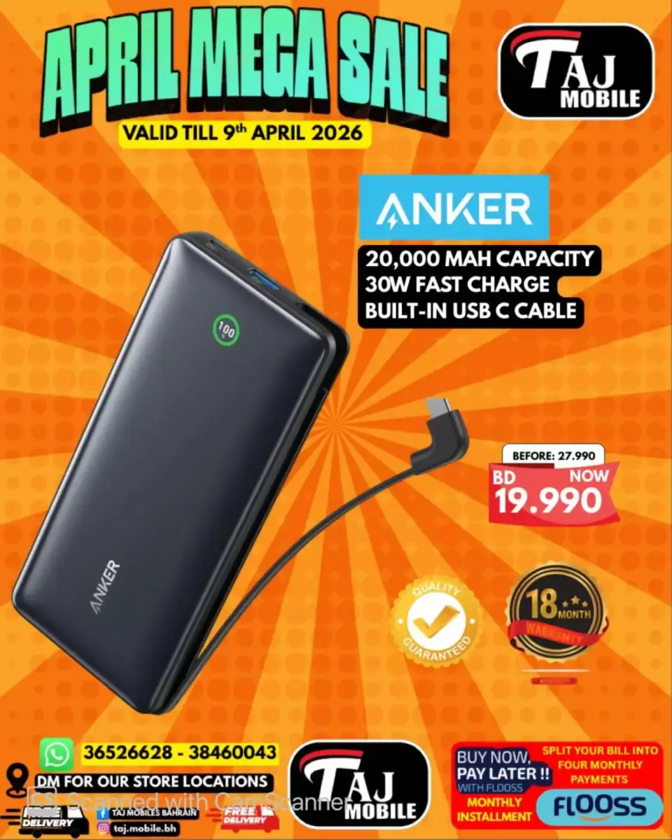 Taj Mobiles Bahrain offers from 3 to 9 April 2026 Mega Sale - Page 20