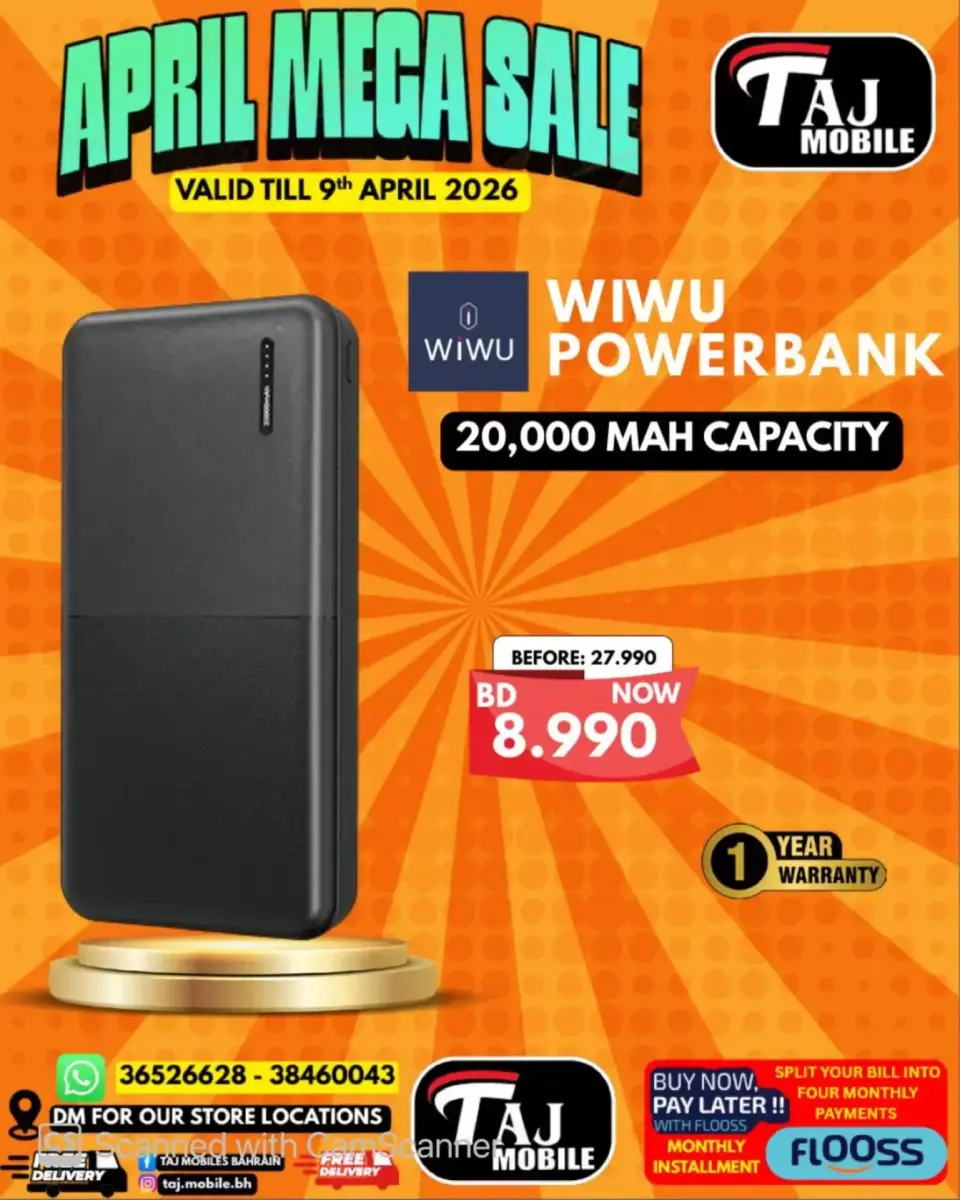 Taj Mobiles Bahrain offers from 3 to 9 April 2026 Mega Sale - Page 58