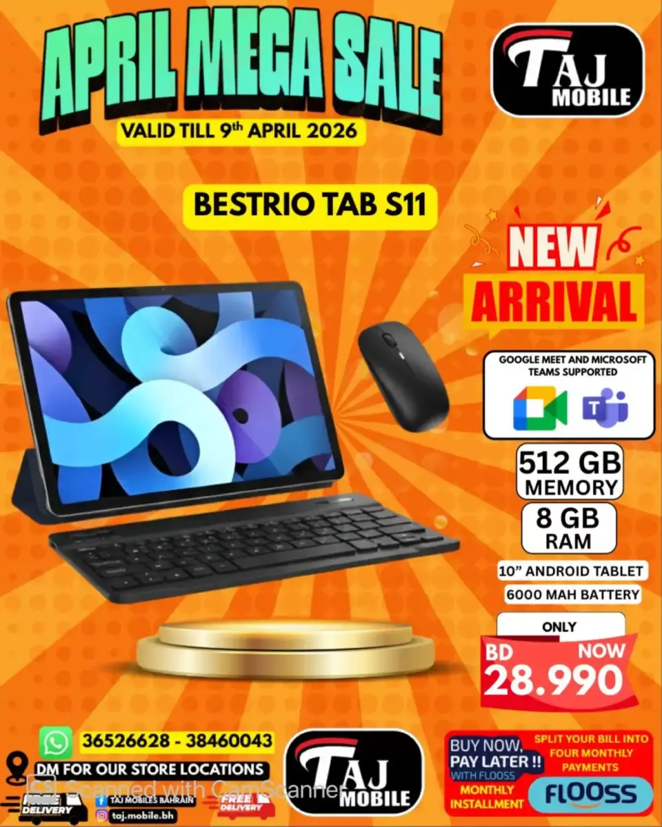 Taj Mobiles Bahrain offers from 3 to 9 April 2026 Mega Sale - Page 12
