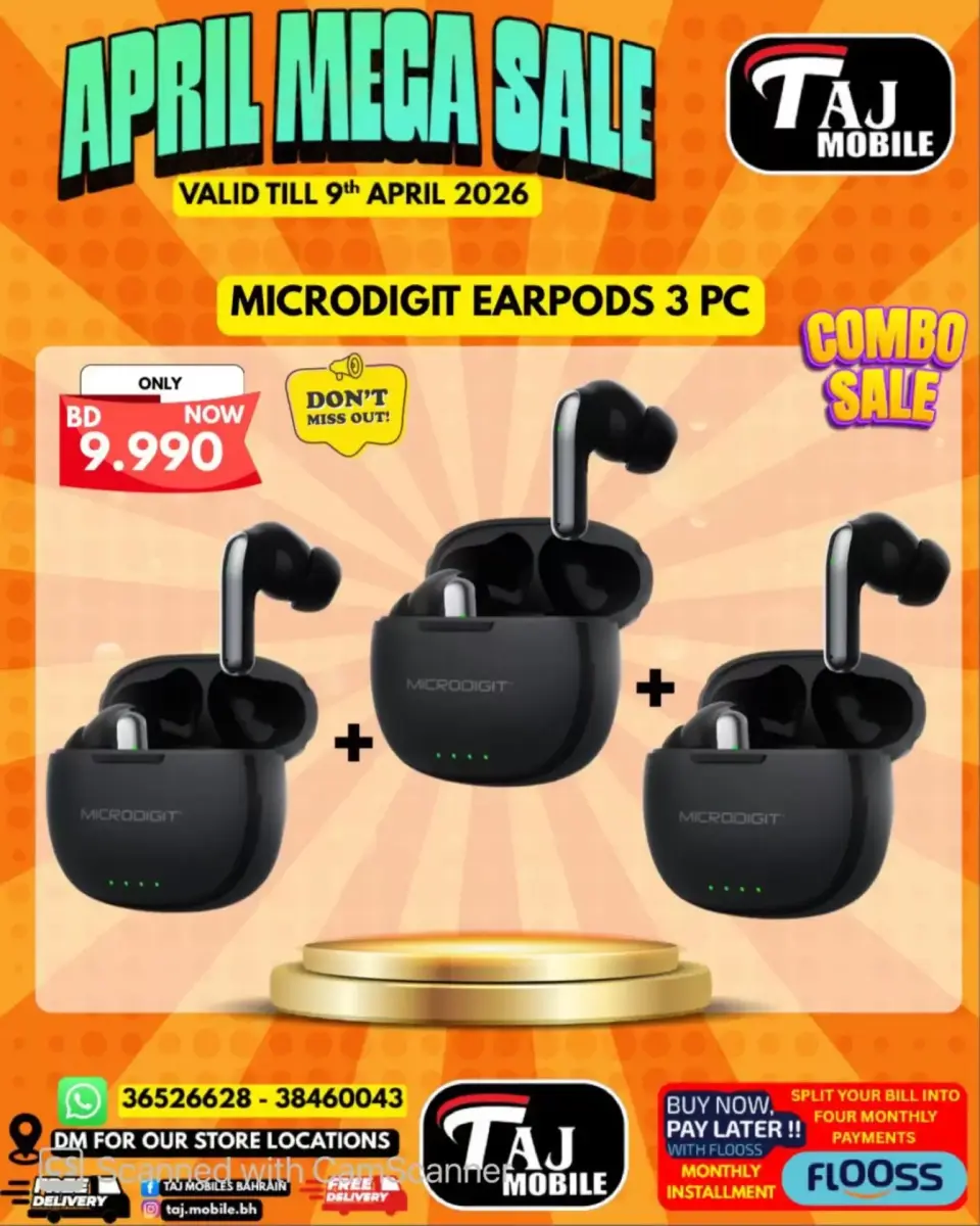Taj Mobiles Bahrain offers from 3 to 9 April 2026 Mega Sale - Page 59