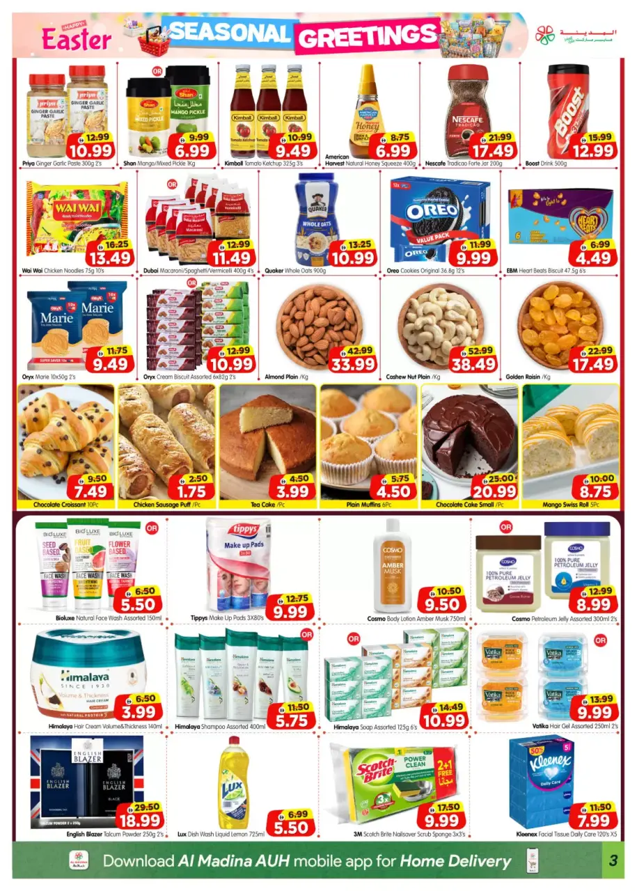 Ofertas de Hipermercado Al Madina Emiratos Árabes Unidos Aldea de trabajadores de 2 a 5 abril 2026 Ofertas de saludos de temporada - Página 3
