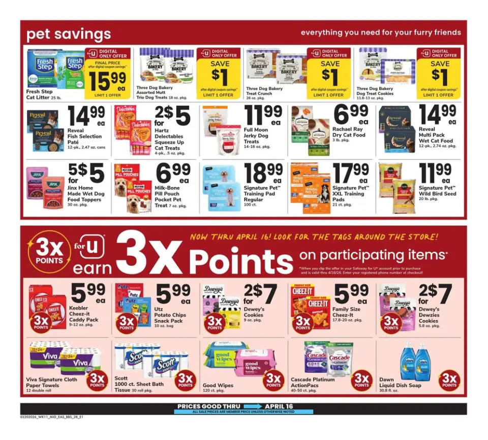 Offres Supermarché Safeway États-Unis de 20 mars à 16 avril 2026 LE GRAND LIVRE DE L'EPARGNE - Supermarché Safeway - États-Unis - 20 mars 2026 – 16 avril 2026 - Page 28