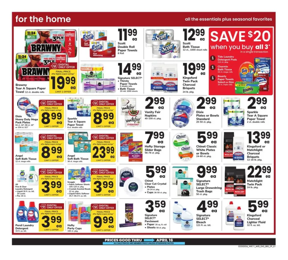 Offres Supermarché Safeway États-Unis de 20 mars à 16 avril 2026 LE GRAND LIVRE DE L'EPARGNE - Supermarché Safeway - États-Unis - 20 mars 2026 – 16 avril 2026 - Page 29
