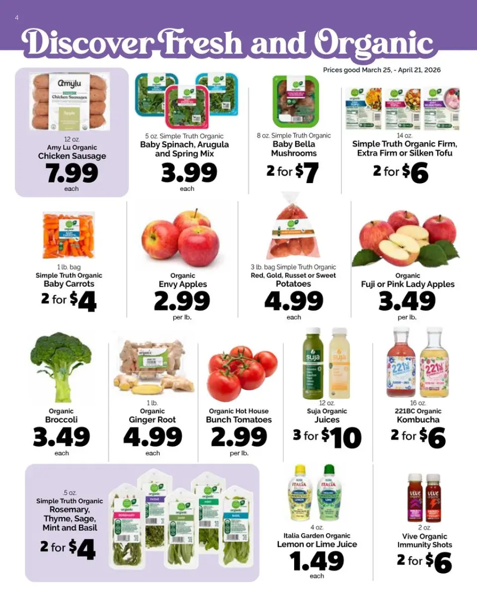 Offres Harris Teeter États-Unis de 25 mars à 21 avril 2026 Catalogue d'offres mensuelles - Harris Teeter - États-Unis - 25 mars 2026 – 21 avril 2026 - Page 4